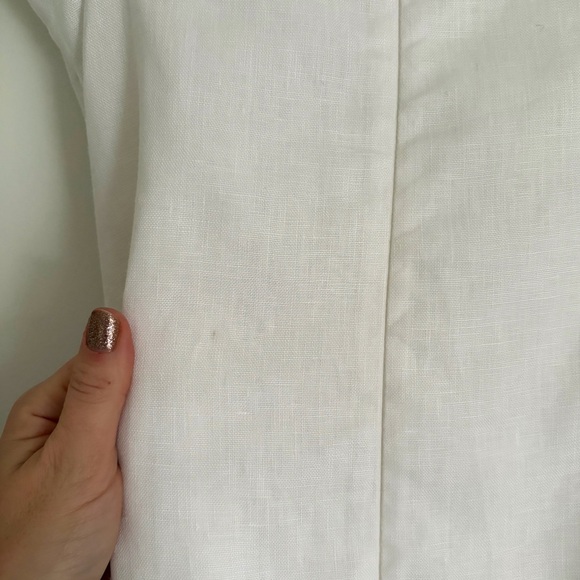 NWT Reformation “Kerrigan” White Linen Mini Dress - Picture 14 of 16
